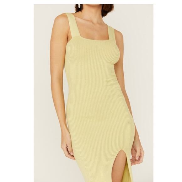 Shyanne Women's Green Western Ribbed Sweater Knit Midi Bodycon Dress Sz M - Picture 11 of 11